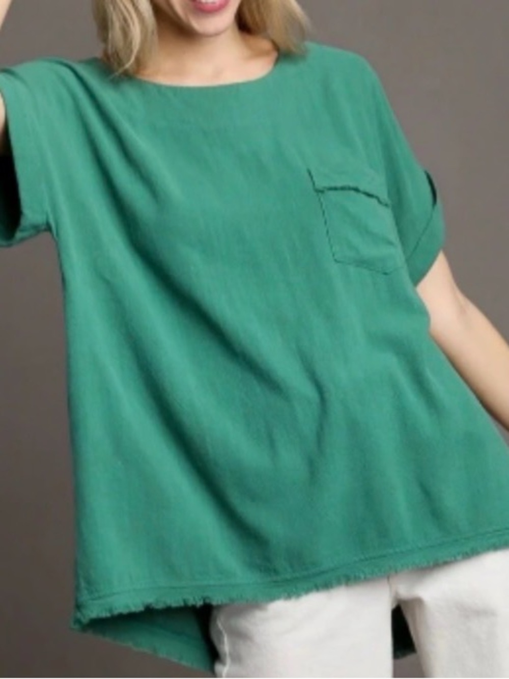 Umgee Oversized Pocket Top